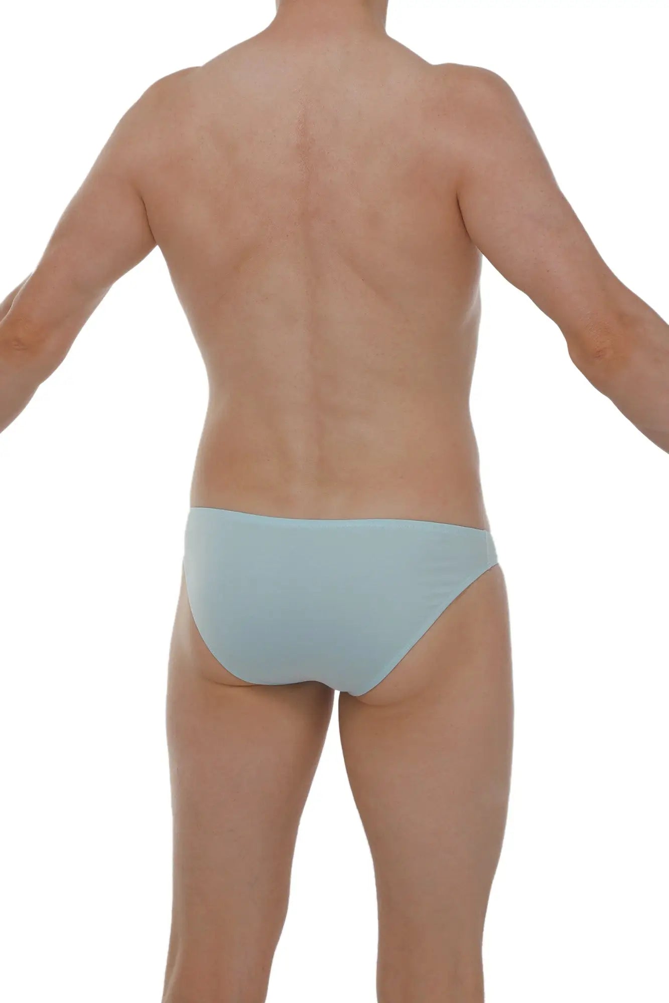 PetitQ bikini colline modal sky blue light blue briefs with smooth seamless design front view