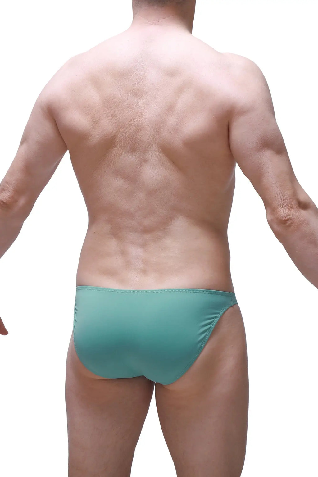 Teal-colored petitq bikini dome green briefs with smooth form-fitting fabric for comfortable everyday wear