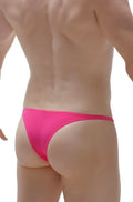 PetitQ bikini plellis pink form-fitting swim trunks in bright pink with smooth stretchy fabric for swimming and beachwear