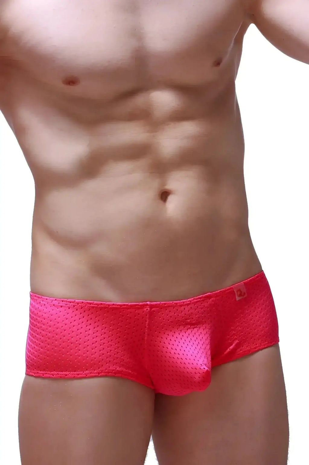 PetitQ boxer brief chill bee pink bright pink mesh briefs with snug form-fitting design for comfortable wear
