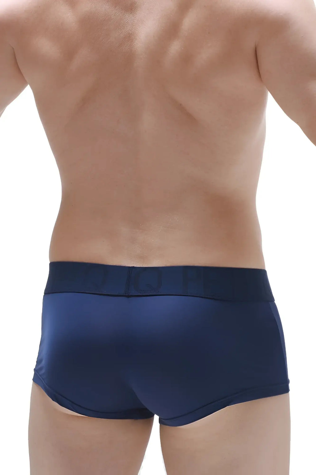 PetitQ boxer brief Reotier plum navy in navy blue with smooth fitted design and elastic waistband for comfort