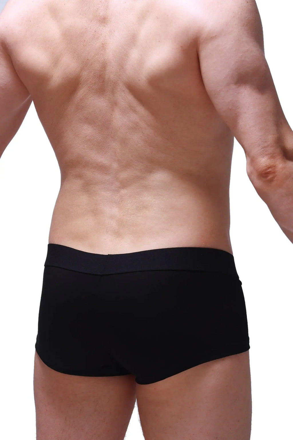 Black petitq boxer goron briefs with smooth elastic waistband for comfortable everyday wear