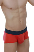 Petitq boxer taik plum crimson red and navy blue athletic briefs with smooth stretchy fabric waistband