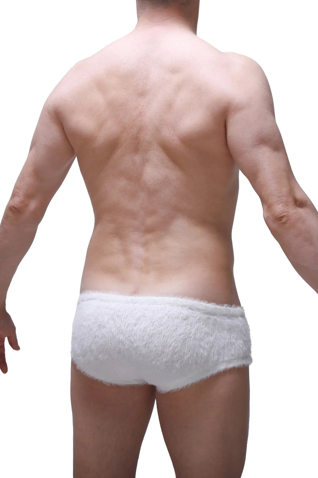 White fluffy lace-trimmed briefs from petitq boxer yeti white featuring soft delicate fabric and feminine design