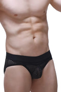 Black mesh briefs petitq brief bessey durtol with a solid waistband for comfortable everyday wear