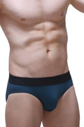 Dark blue petitq brief bozas blue with contrasting black waistband made of soft breathable fabric for everyday comfort