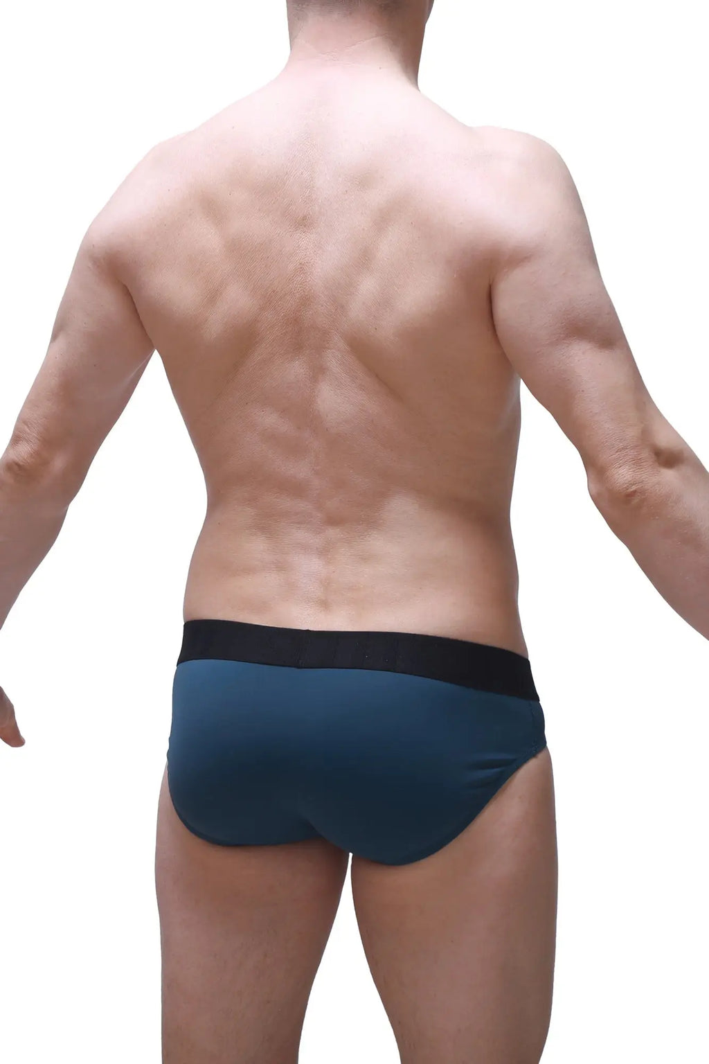 Petitq brief bozas blue dark teal briefs with black elastic waistband made of soft breathable fabric