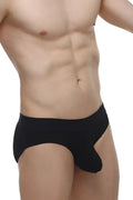 Petitq brief dome modal black men’s briefs with snug form-fitting design in soft modal fabric