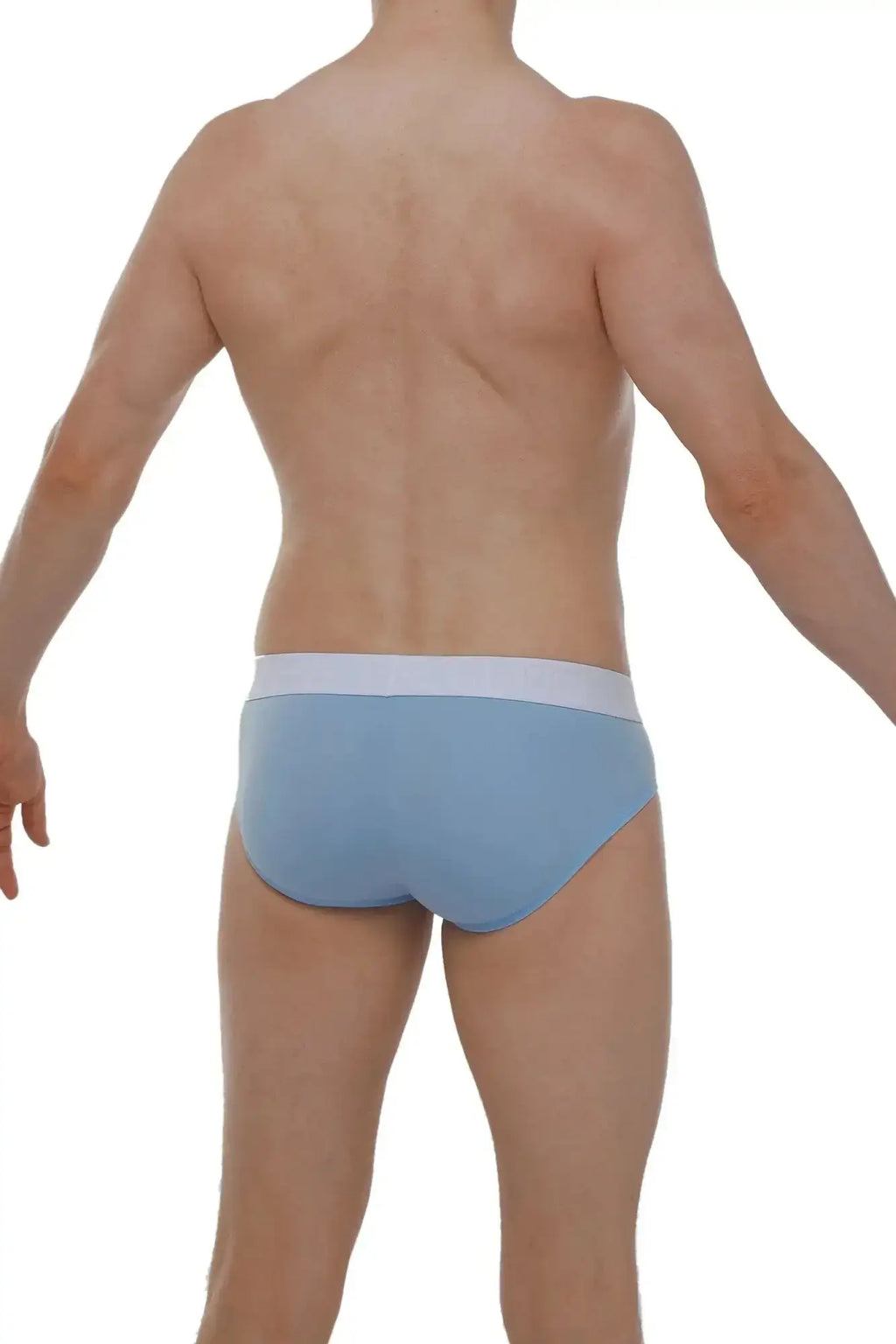 PetitQ brief Dome skine blue light blue briefs with white waistband perfect for everyday comfort and style