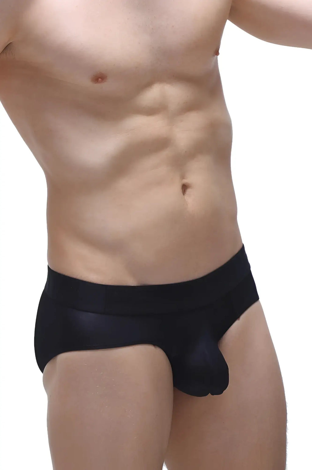 Black men’s briefs petitq brief dome voile black with smooth form-fitting design for comfortable wear