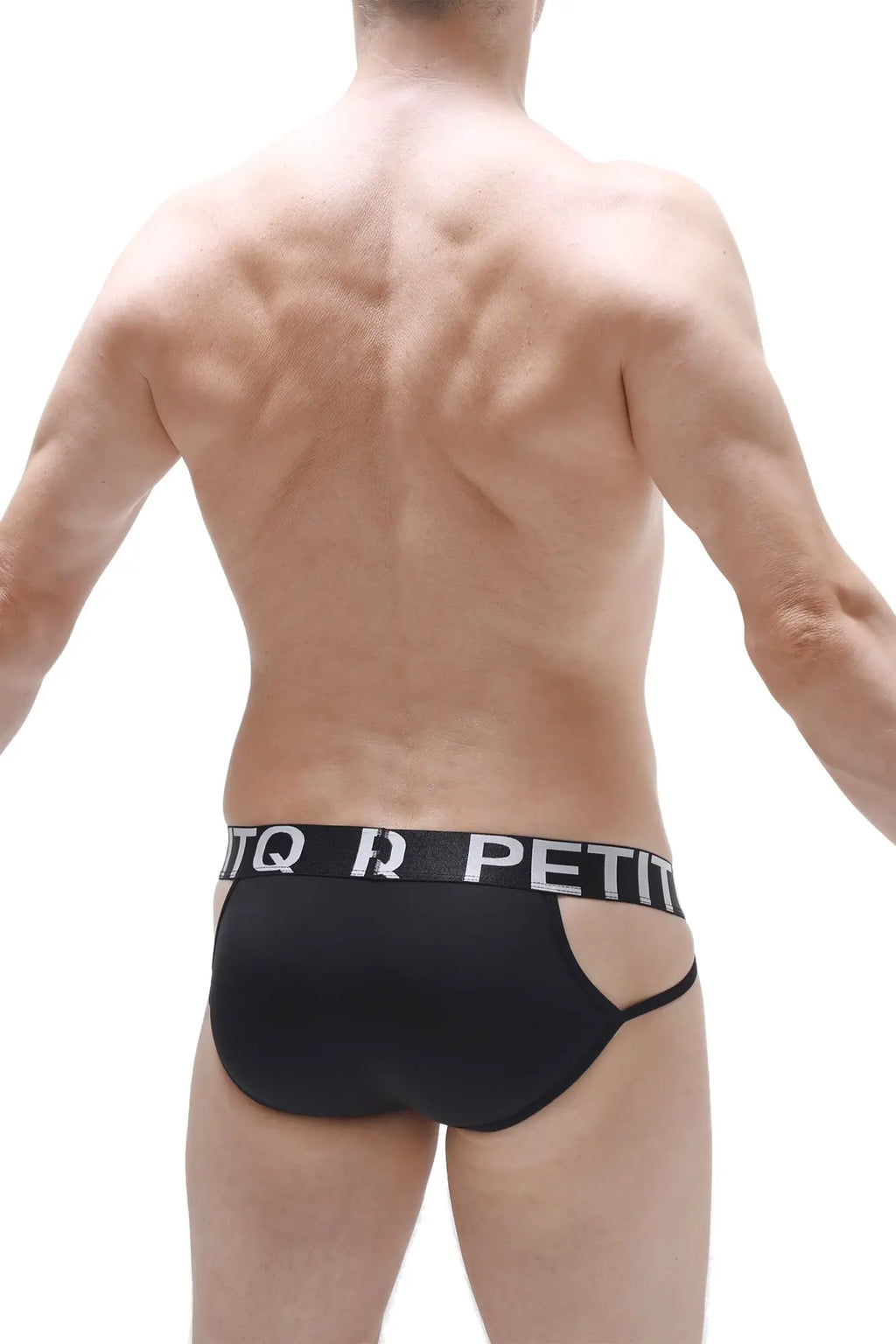 Black men’s briefs petitq brief mano black with white logo band tq r petit in cotton blend for everyday comfort