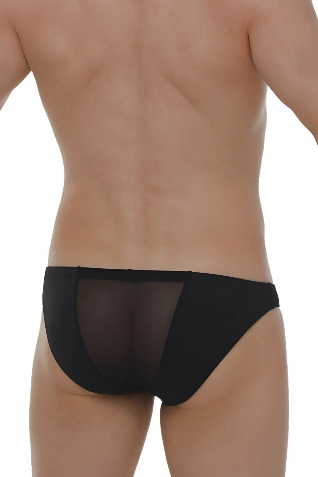 PetitQ brief myennnes black black mesh briefs with solid black waistband for comfortable everyday wear