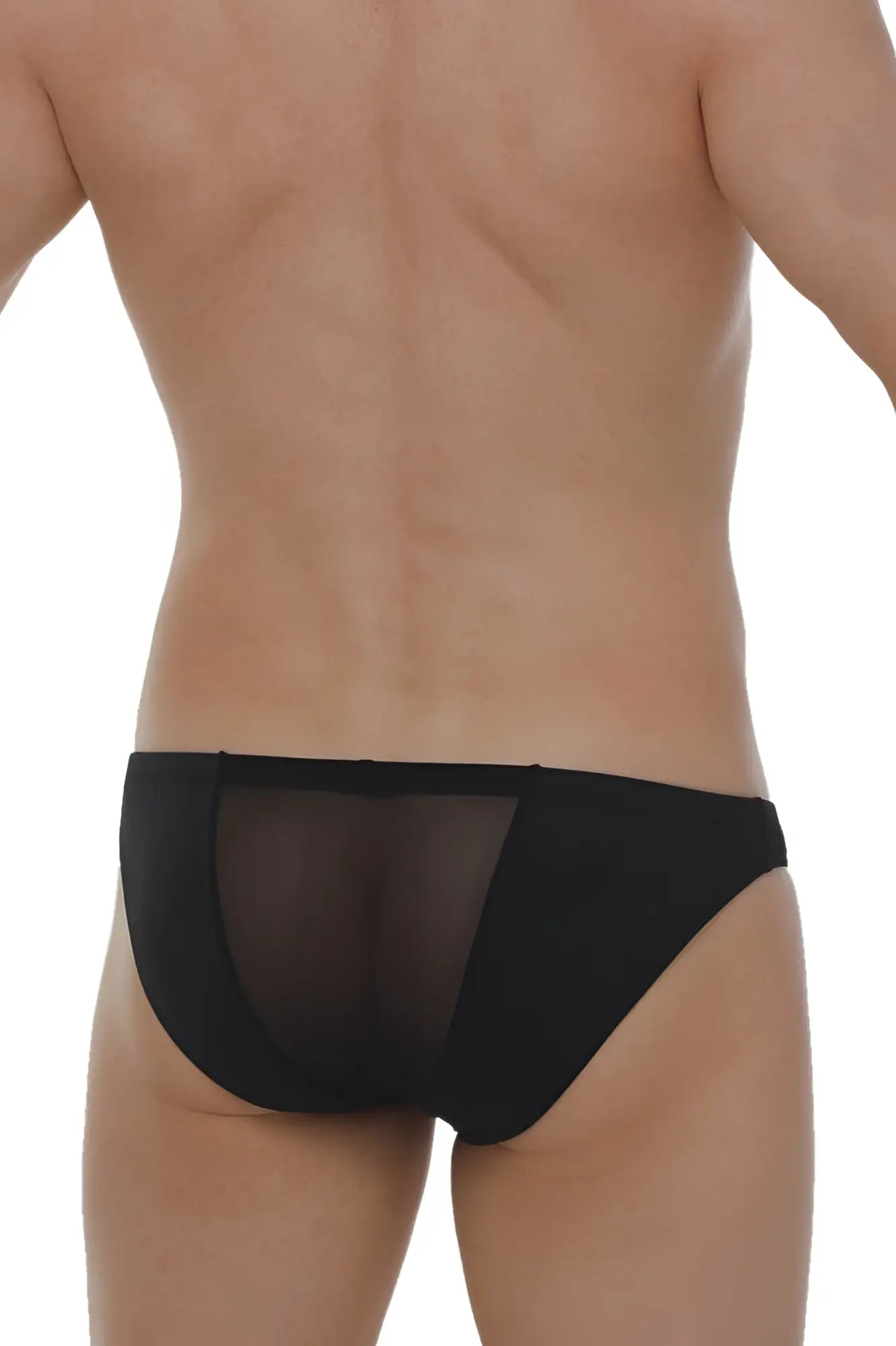 PetitQ brief myennnes black black mesh briefs with solid black waistband for comfortable everyday wear