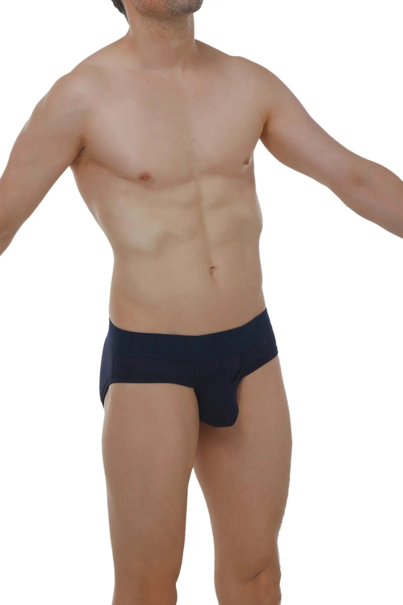 Navy blue cotton briefs with contoured design from petitq brief paliz modal for comfortable daily wear