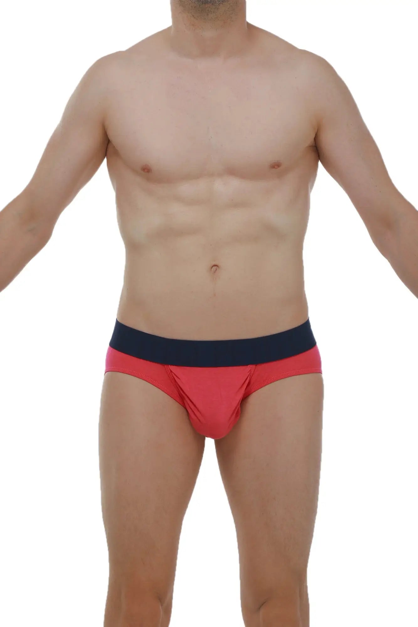 Petitq brief taik modal fuchsia red and navy blue briefs with smooth form-fitting fabric for comfortable wear