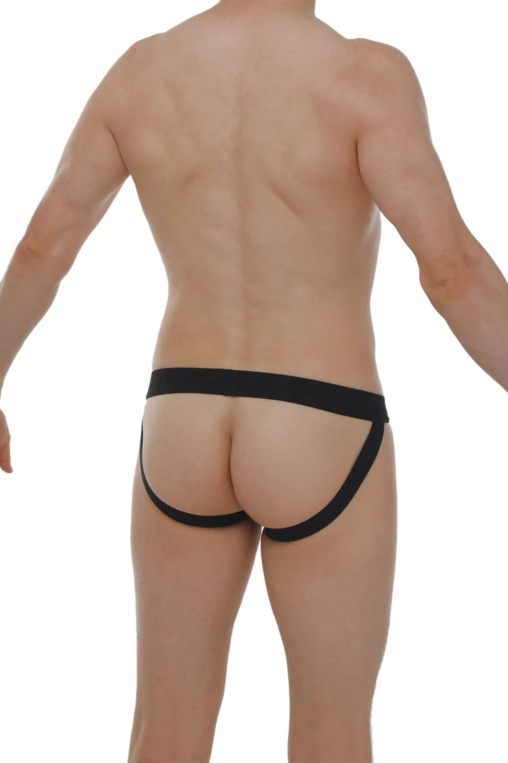 Petitq jockstrap anjouin black form-fitting athletic briefs with supportive waistband and leg openings