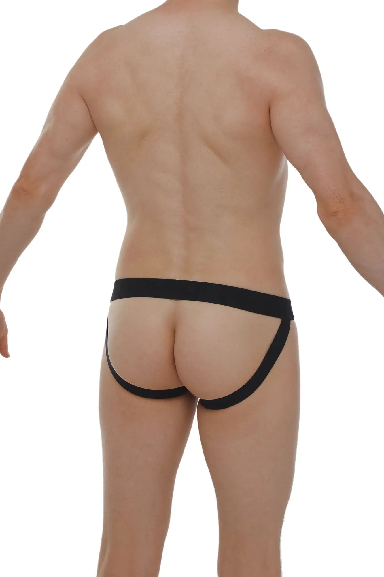 Petitq jockstrap anjouin black form-fitting athletic briefs with supportive waistband and leg openings