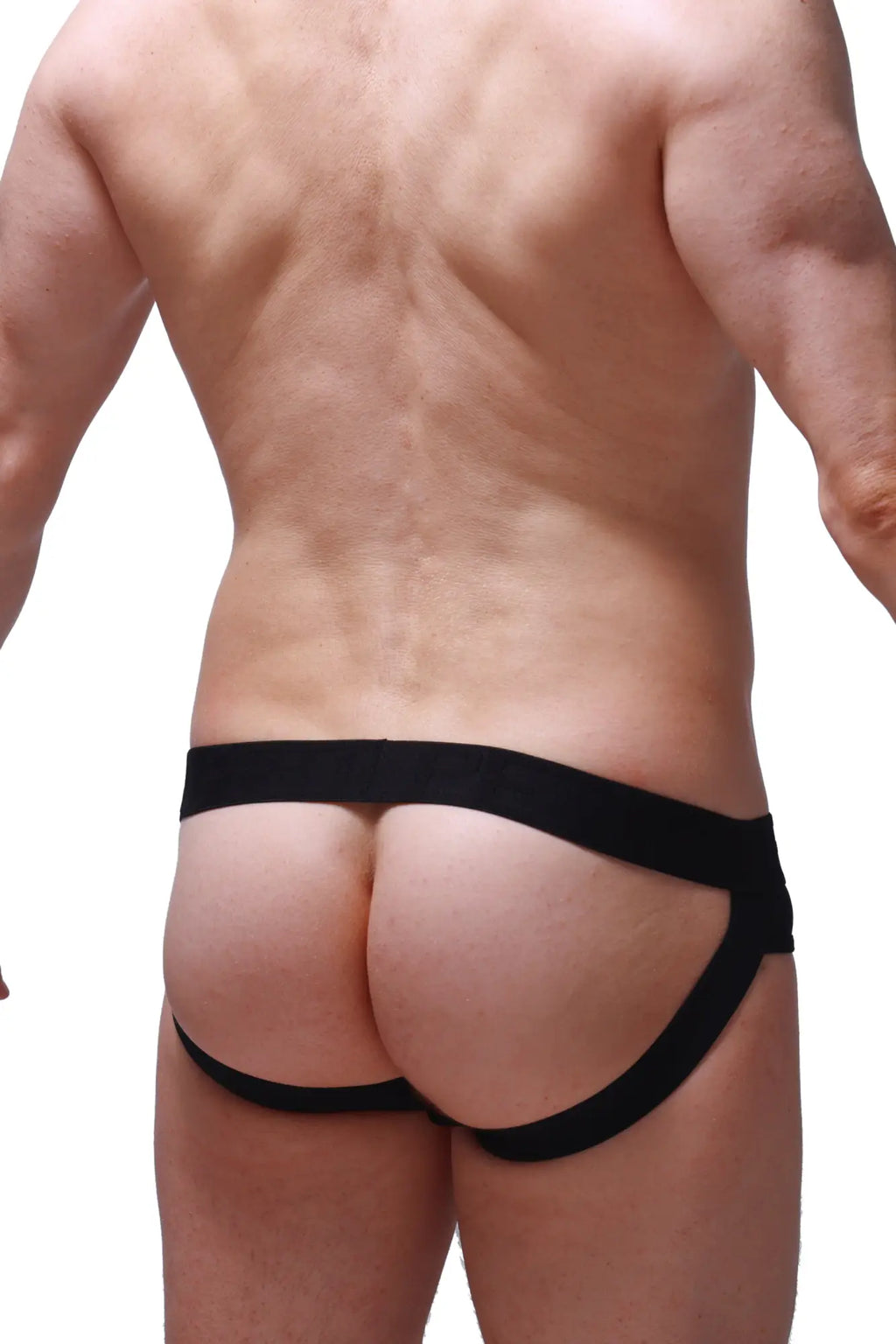 Petitq jockstrap brasc black athletic briefs in black with a snug supportive fit and wide waistband