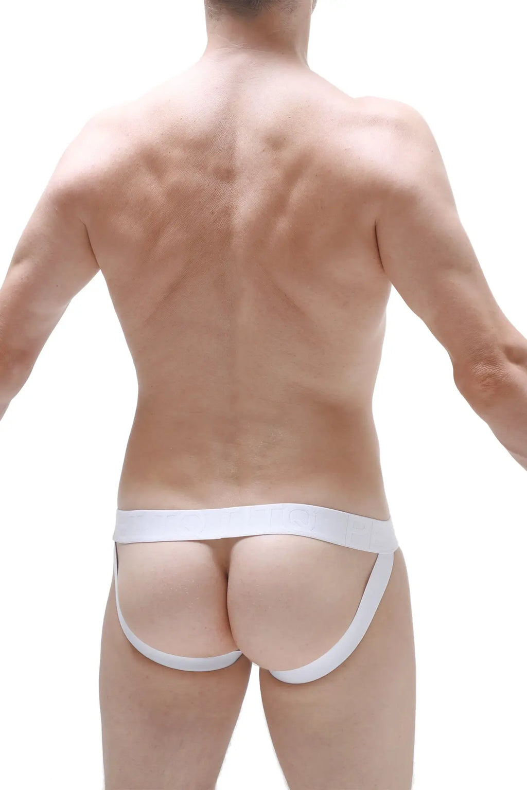 White petitq jockstrap chill malo athletic briefs with supportive contoured design for active wear