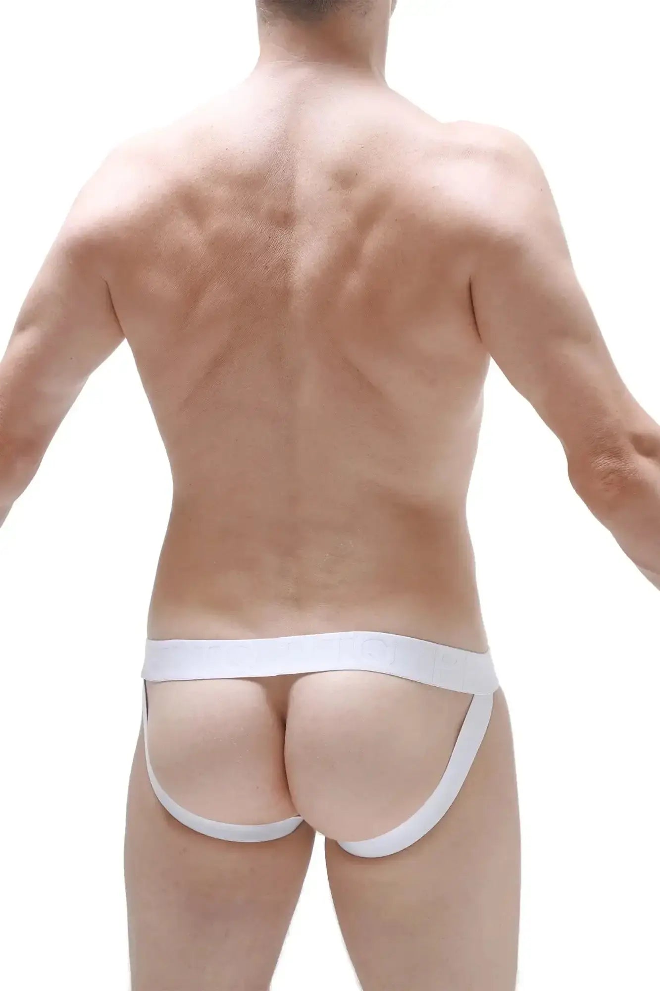 White petitq jockstrap chill malo athletic briefs with supportive contoured design for active wear