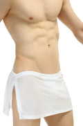 PetitQ loincloth bee white mesh fabric briefs with side ties and jockstrap for breathable comfort
