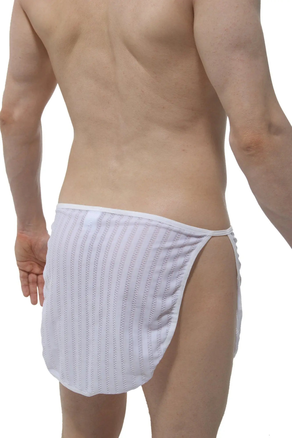 White striped mesh briefs petitq loincloth mesh stripes white featuring breathable mesh fabric and white stripes