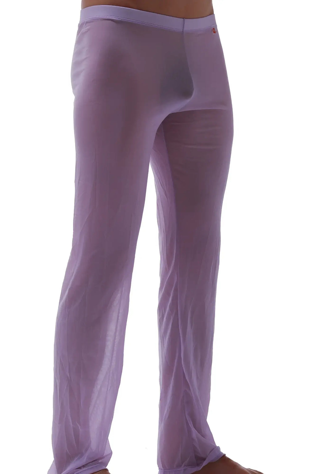 Lavender sheer men’s lounge pants petitq pants net lilac with snug fit and elastic waistband