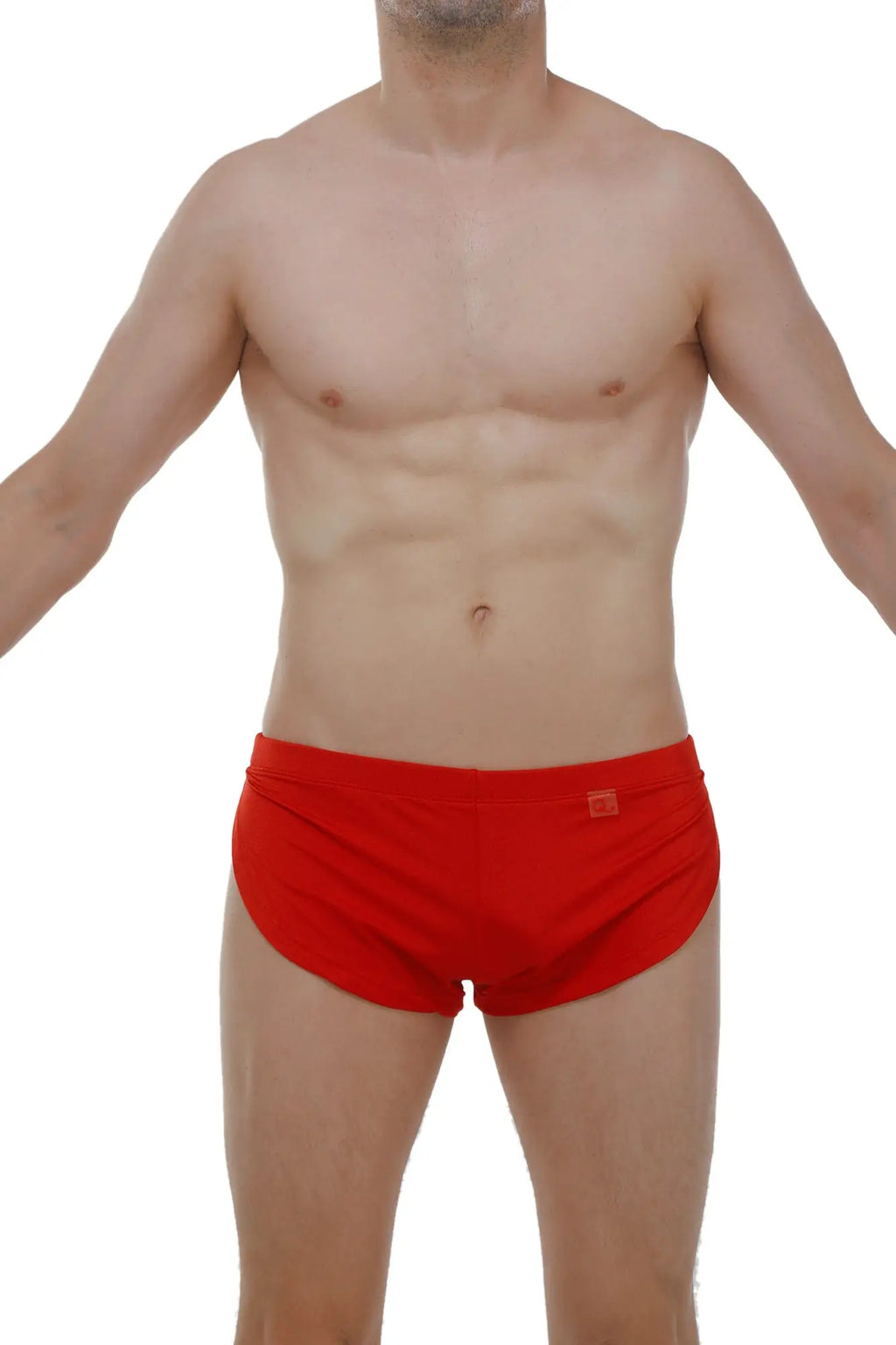 Red athletic briefs petitq running shorts joe red with snug fit and elastic waistband for active use