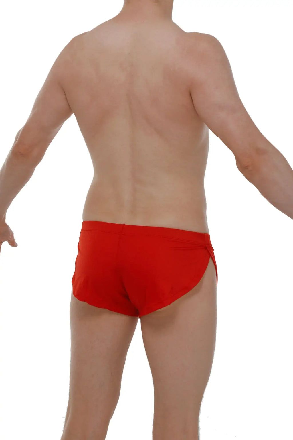 Red petitq running shorts joe with sleek form-fitting design ideal for running and active wear