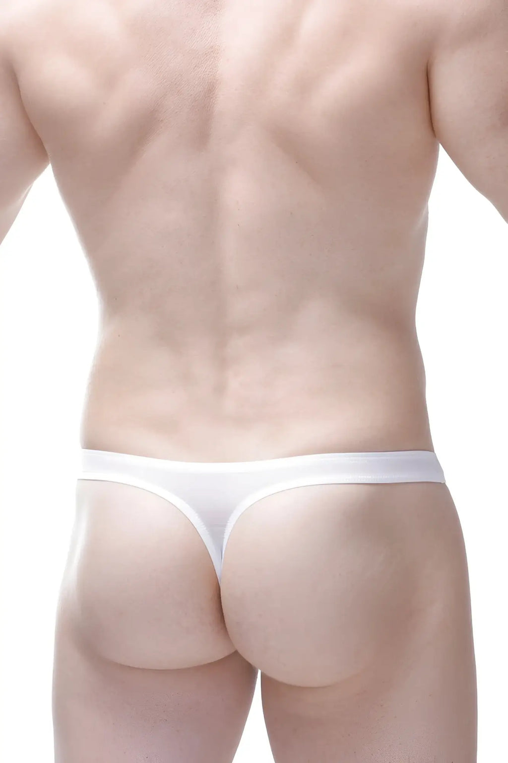 White thong briefs by petitq in balan plum white featuring a sleek minimalist design and soft fabric