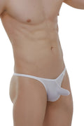 White men’s thong petitq thong chirols blanc with molded elongated design for comfortable daily wear