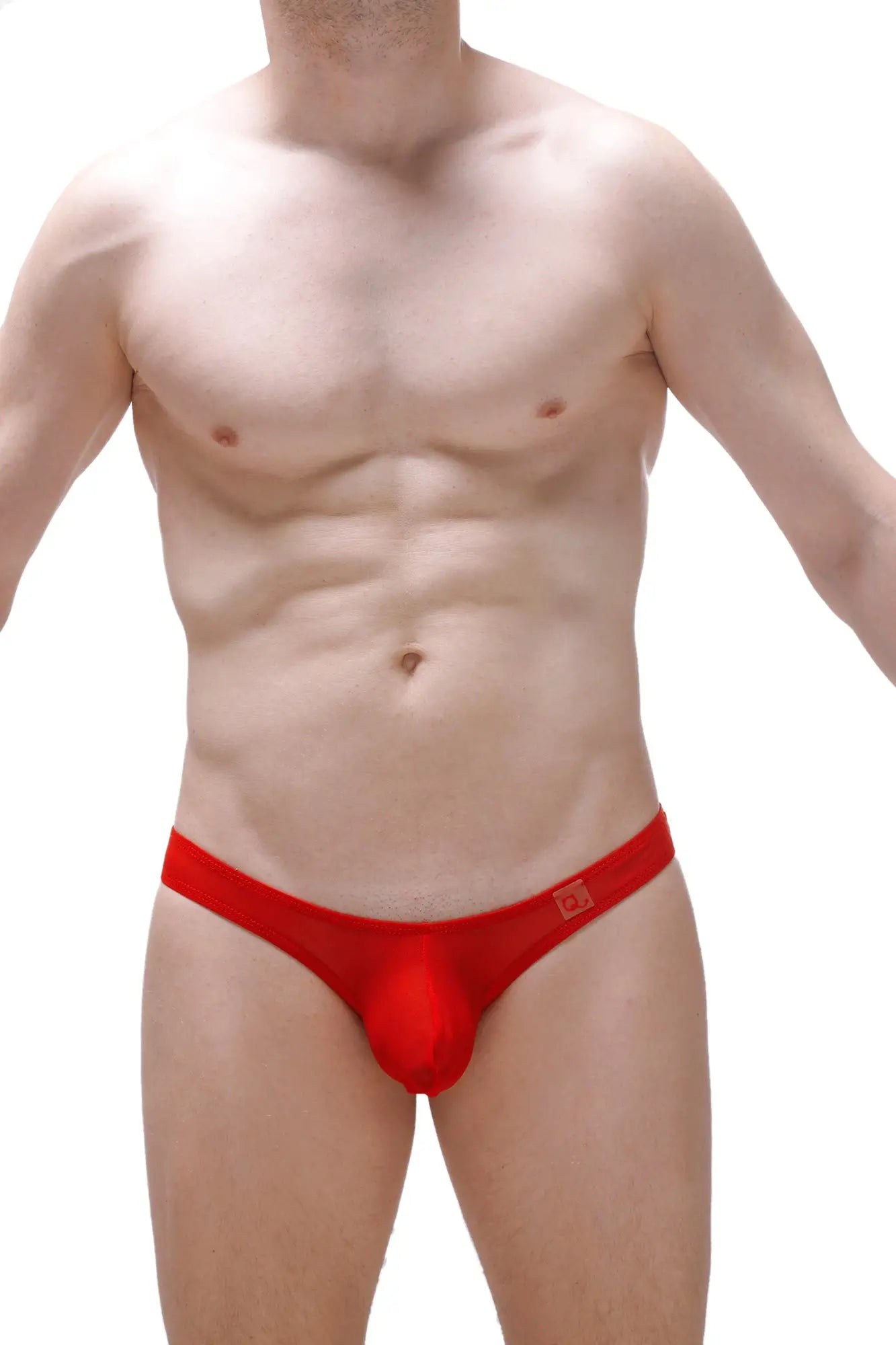 PetitQ thong dome net red men’s briefs in form-fitting smooth stretchy fabric with small logo on waistband