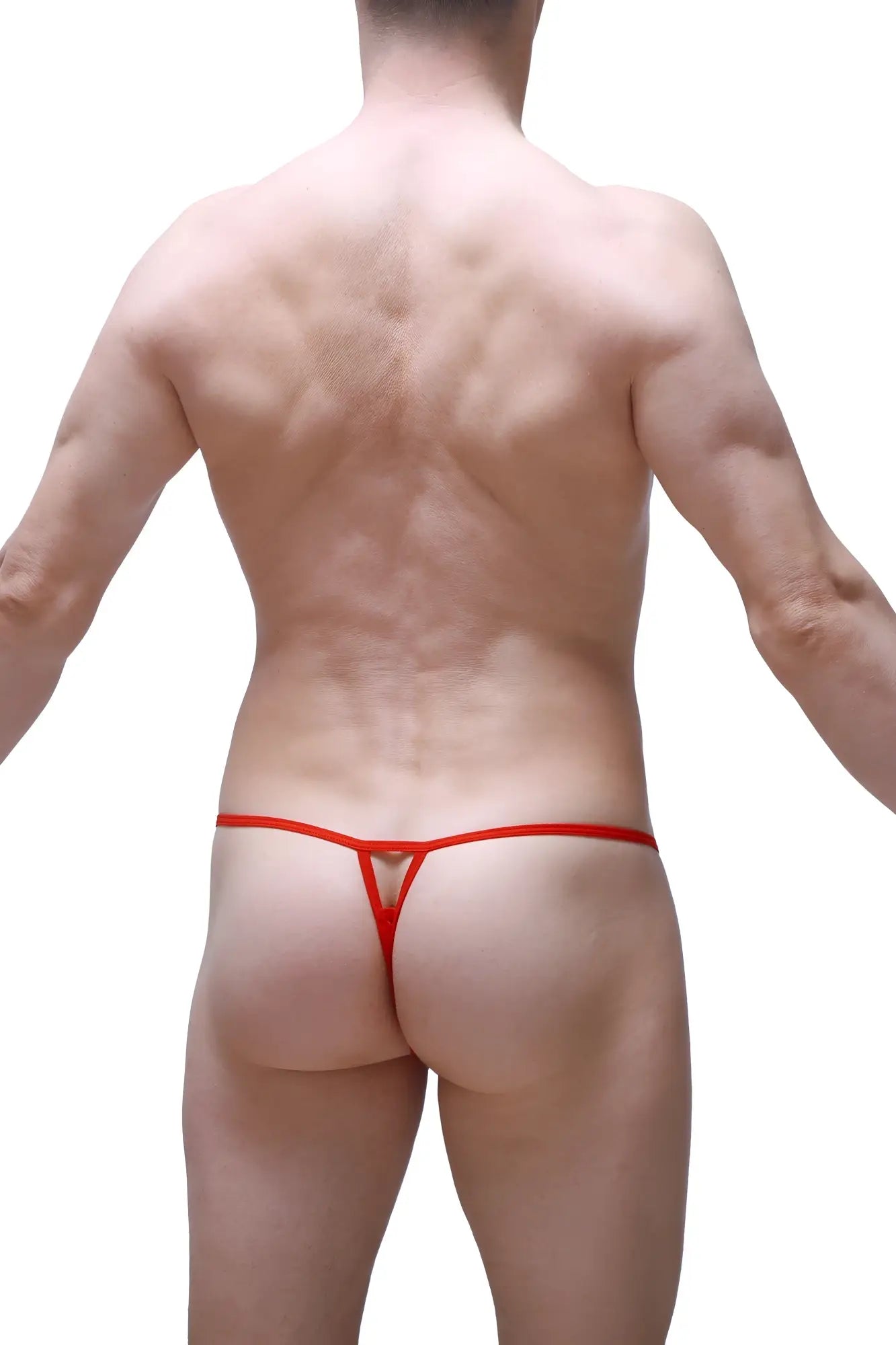 Red thong petitq thong migny plum red with triangular cutout design made of soft fabric for comfortable wear
