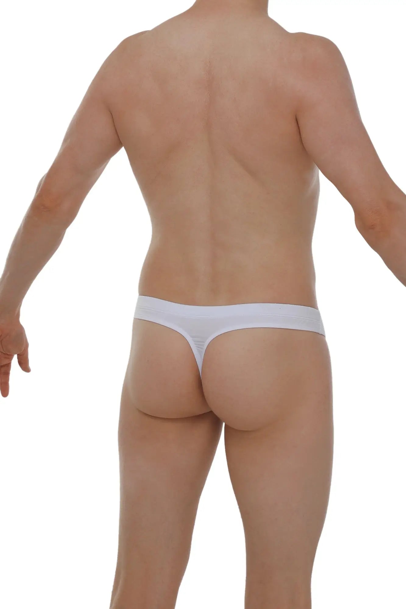 White petitq thong made of smooth stretchy pensal modal fabric with a simple minimalist design