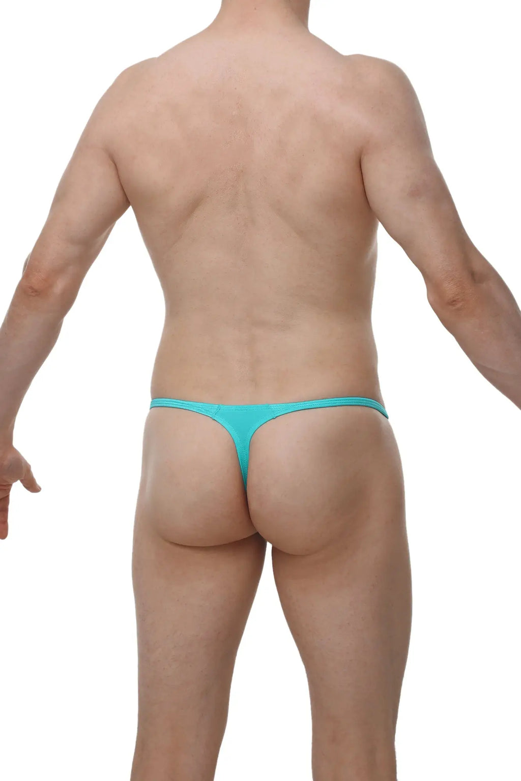PetitQ thong plellis Joe green turquoise thong made of smooth stretchy fabric with thin waistband and minimal coverage