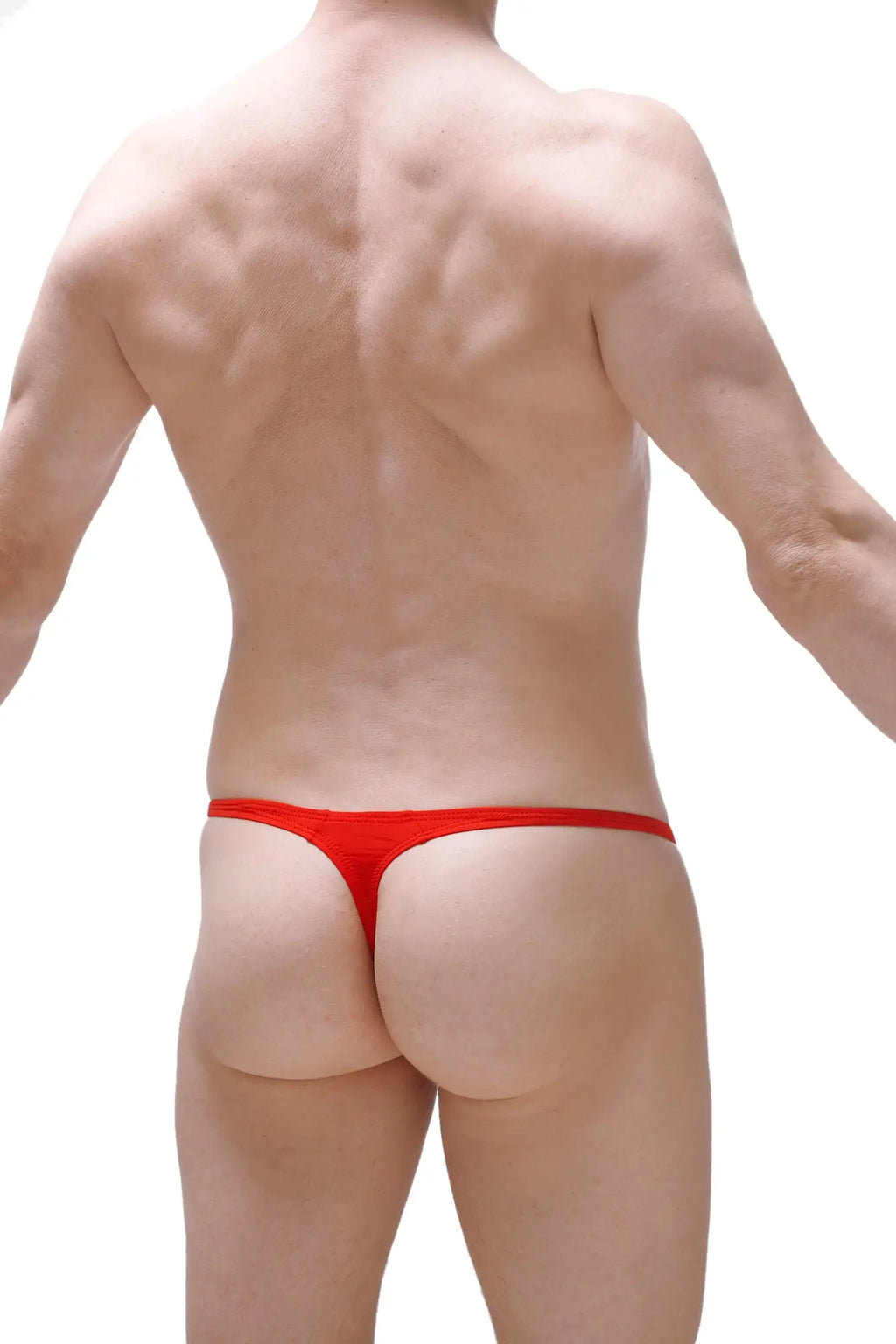 Red thong PetitQ thong plellis red with thin seamless design for comfortable everyday wear