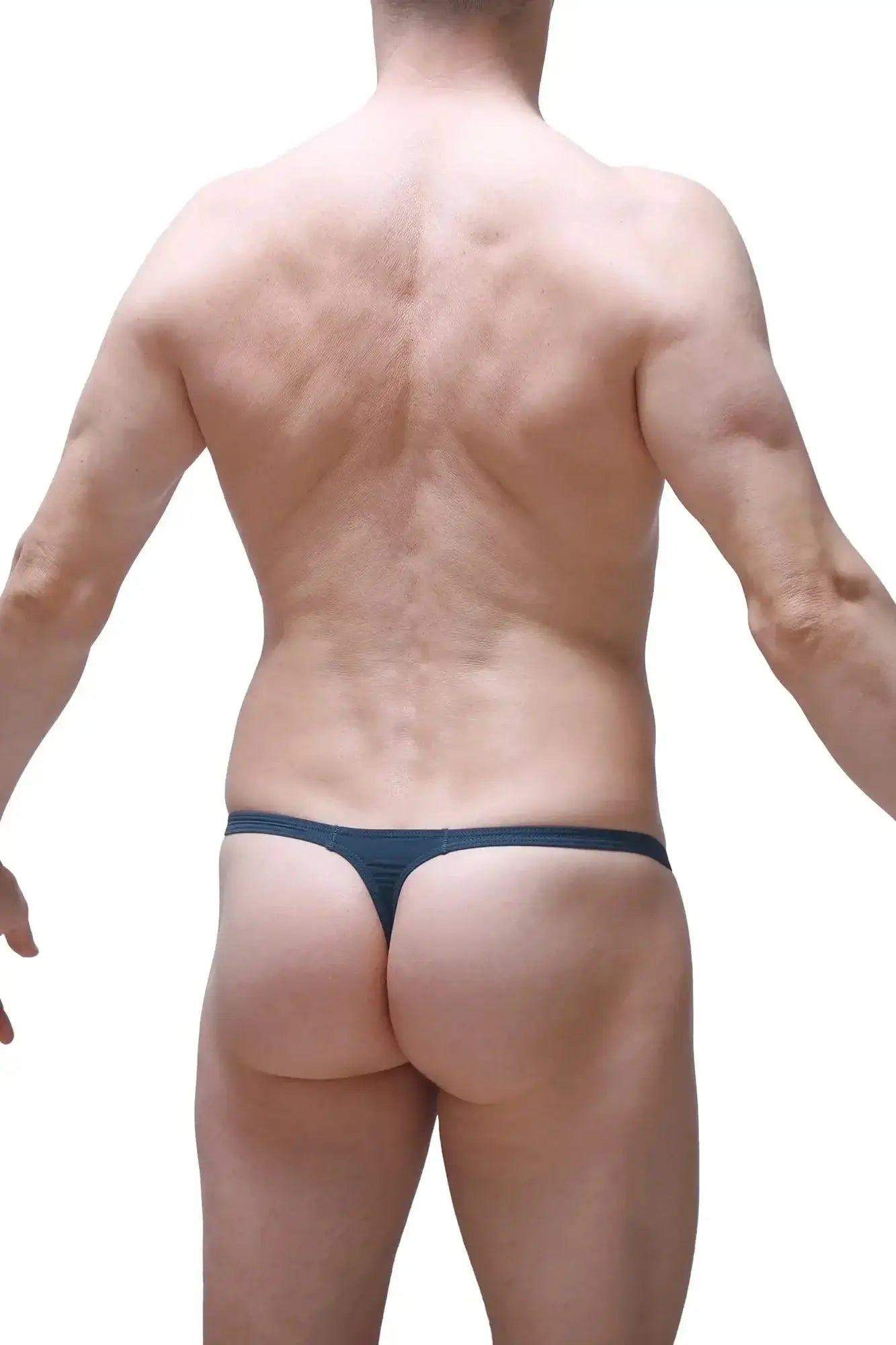 Navy blue seamless thong from PetitQ Thong Yutz Prussian featuring a simple design for comfortable wear