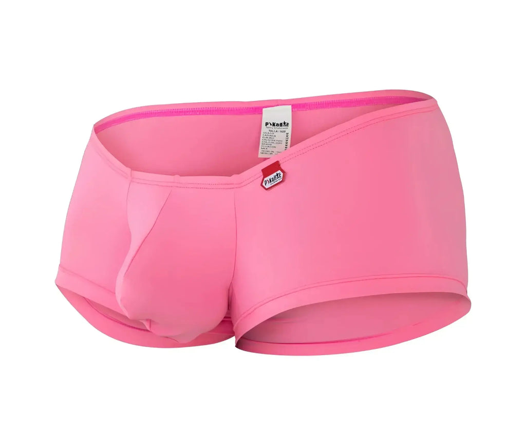 Pikante PIK 0976 Angola trunks in pink, front view of men's underwear against a white background.