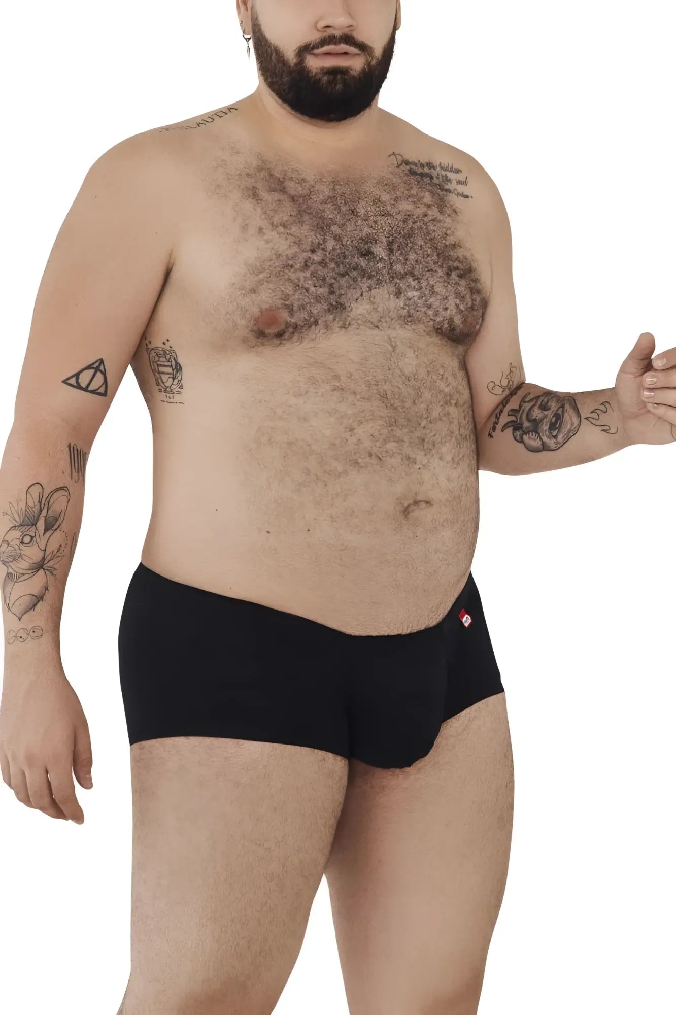 Black Pikante PIK 0976X Angola briefs with a small red logo on the side made from soft breathable fabric