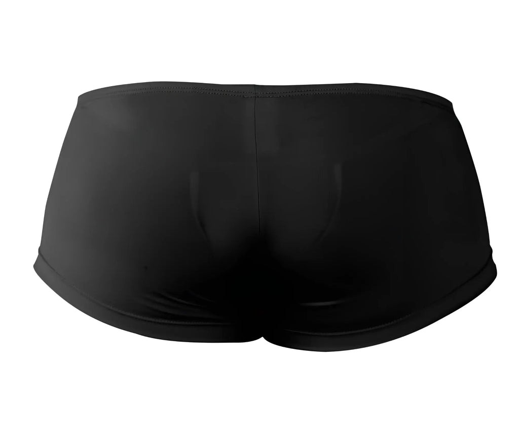 Black pikante PIK 0976X Angola trunks made of sleek stretchy fabric with clean stitching on waistband