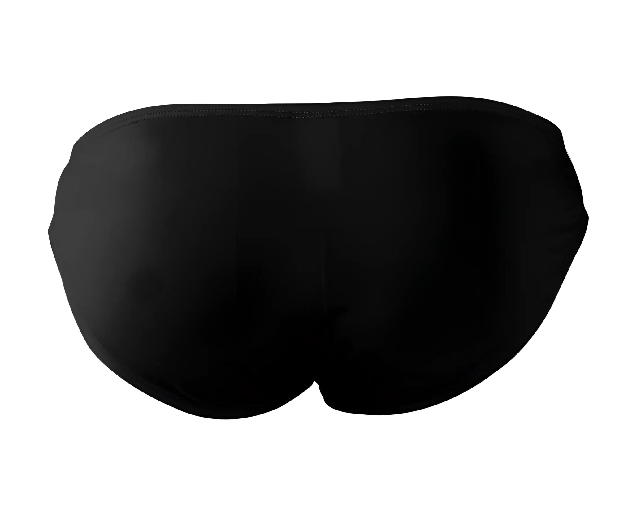 Black pikante pik 0977x angola bikini briefs with smooth seamless design showing the back side