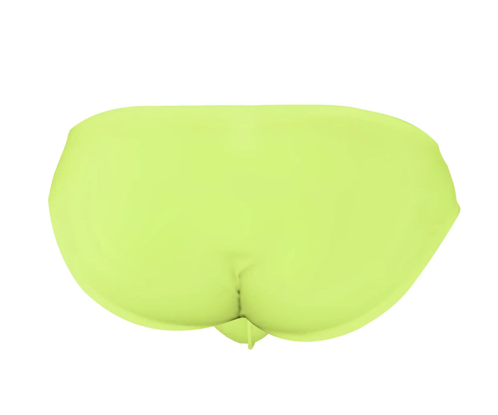 A lime green plush contoured buttock-shaped pillow pikante pik 0977x angola bikini color green