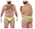 Neon yellow Pikante PIK 0978X Angola thongs showing the back with a bright green color and sleek design