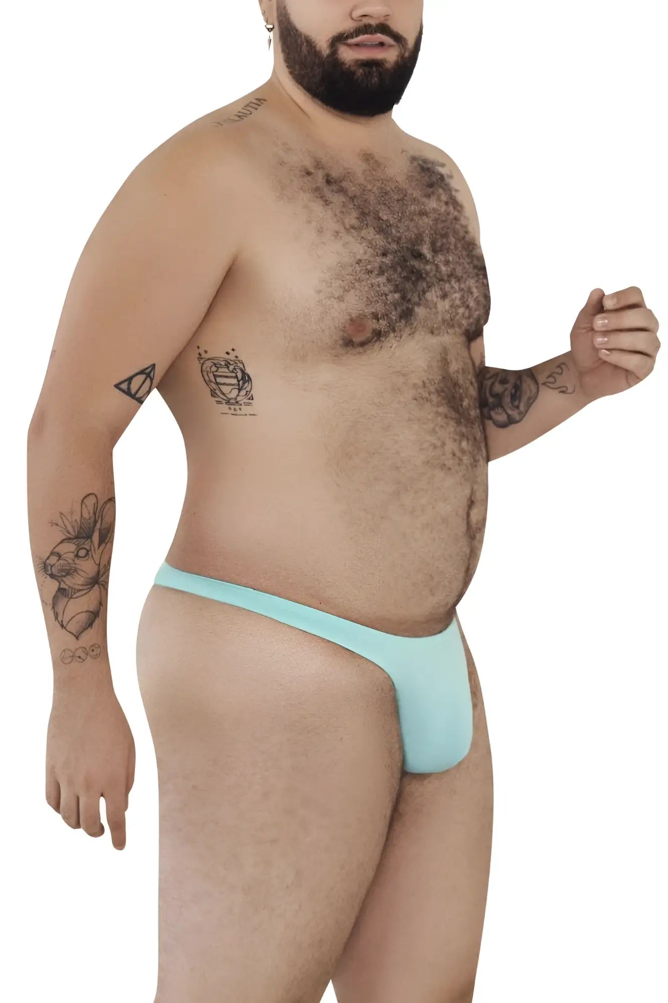 Light blue smooth-textured men’s thong by Pikante PIK 0978X Angola designed for comfort and style