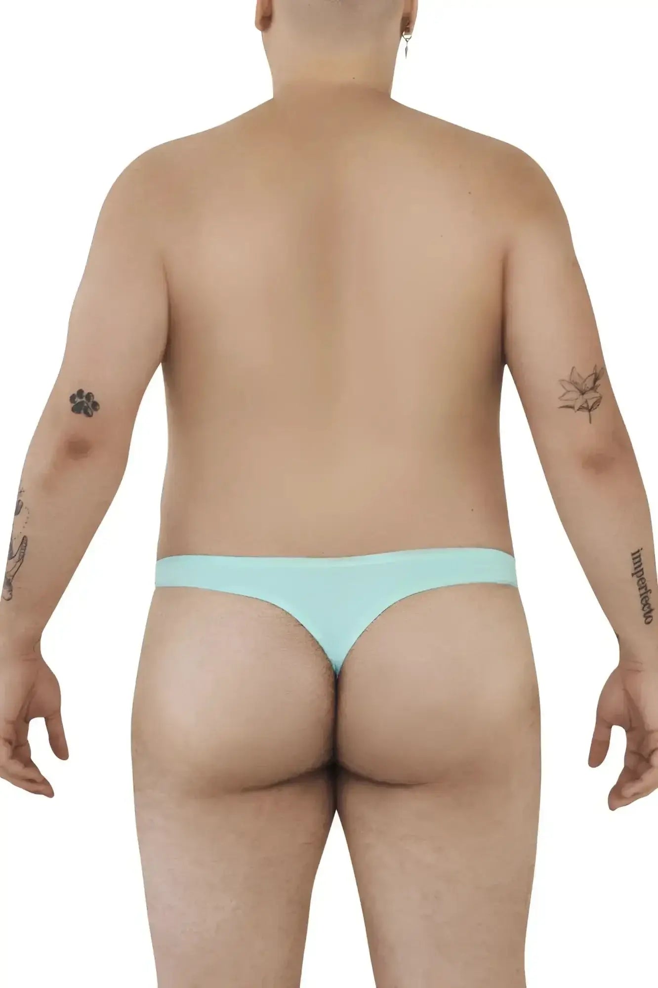 Back view of the light blue Pikante PIK 0978X Angola thong worn by a man.
