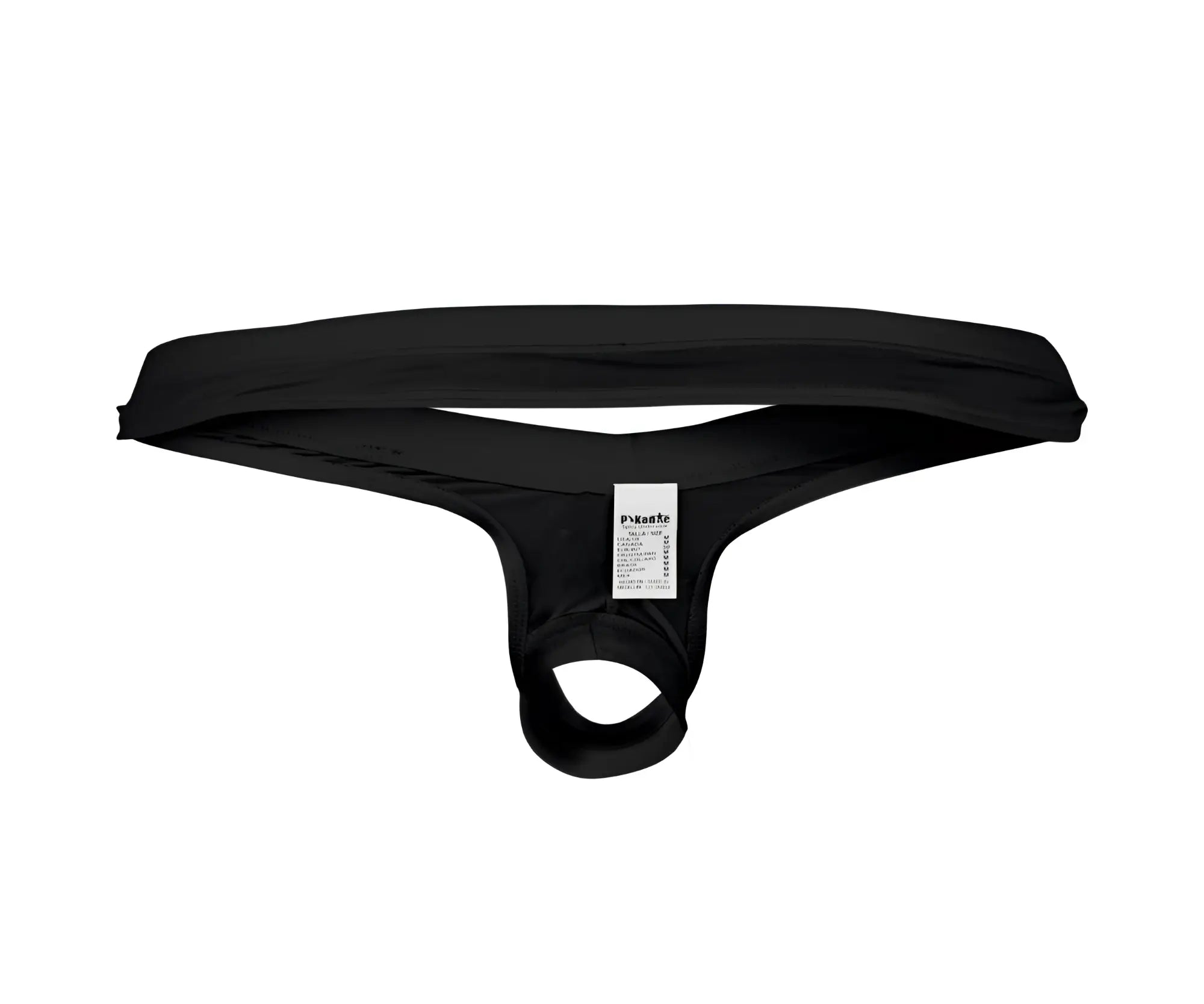 Black pikante pik 0980x angola ball lifter c-ring briefs with smooth elastic fabric and central pouch
