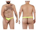 Pikante pik 0980x angola ball lifter c-ring bright neon green thong with small red and white logo on front