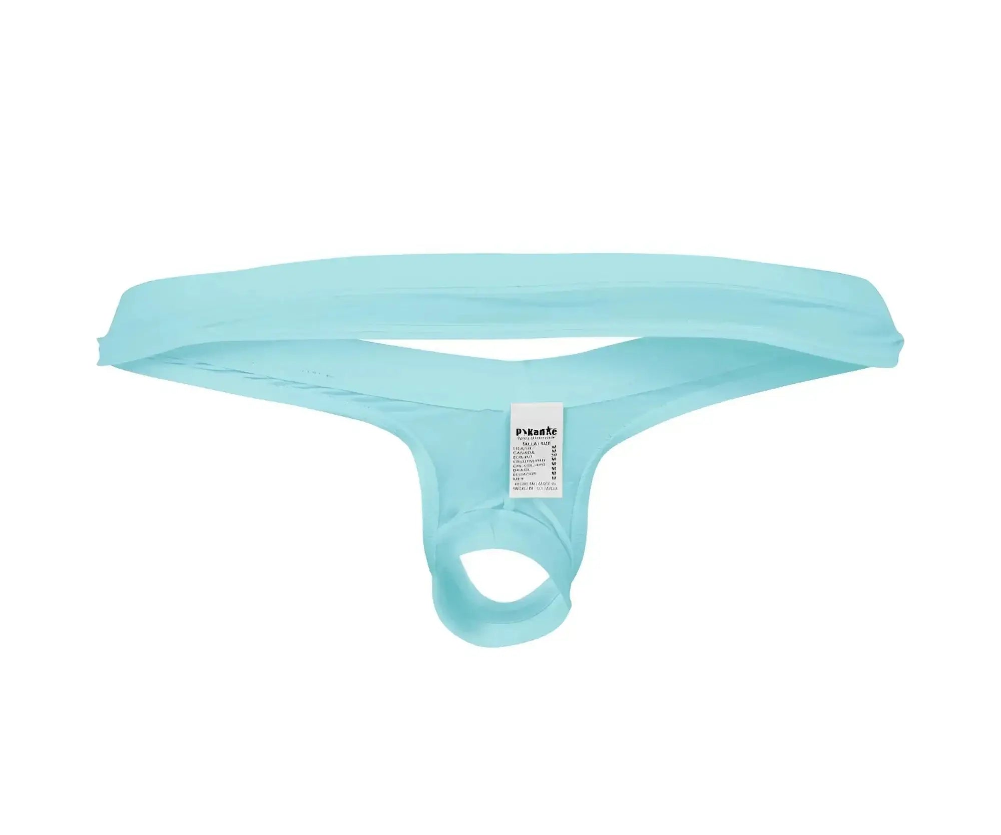 Front view of the light blue Pikante PIK 0980X Angola ball lifter C-ring on a plain white background.