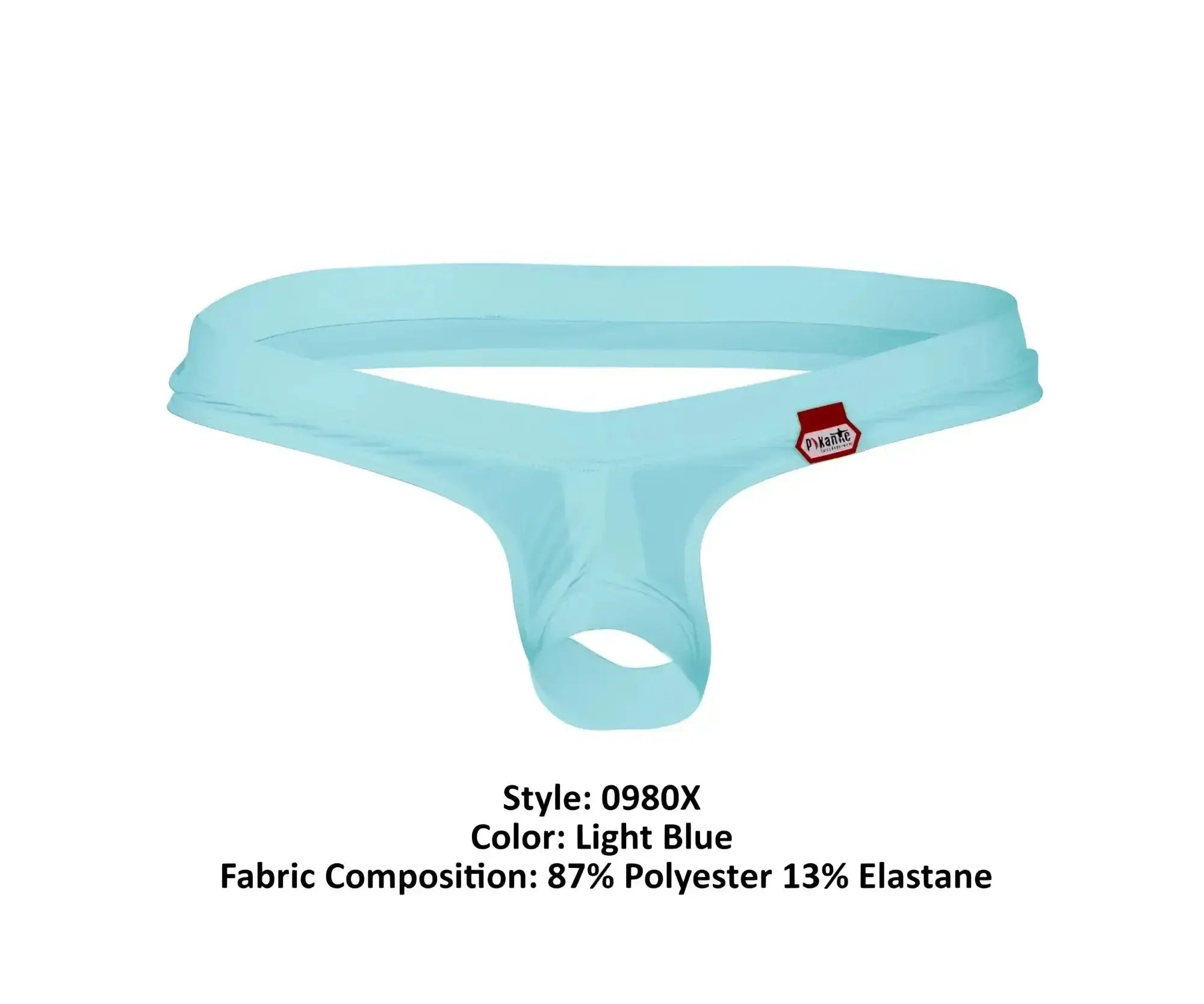 Front view of the light blue Pikante PIK 0980X Angola Ball Lifter C-Ring.