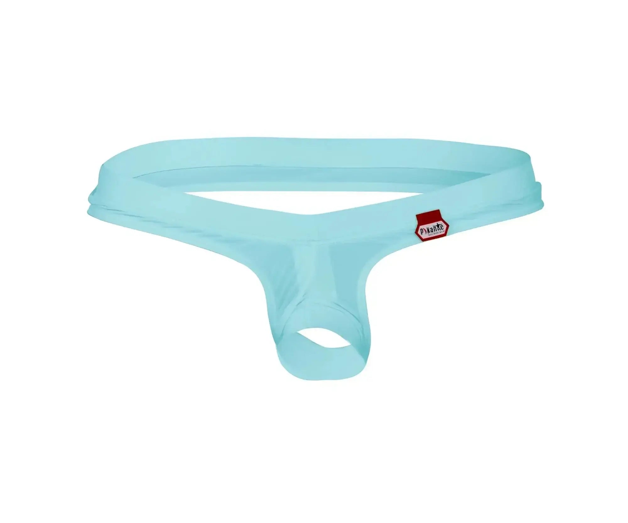 Front view of light blue Pikante PIK 0980X Angola Ball Lifter C-ring on a white background.